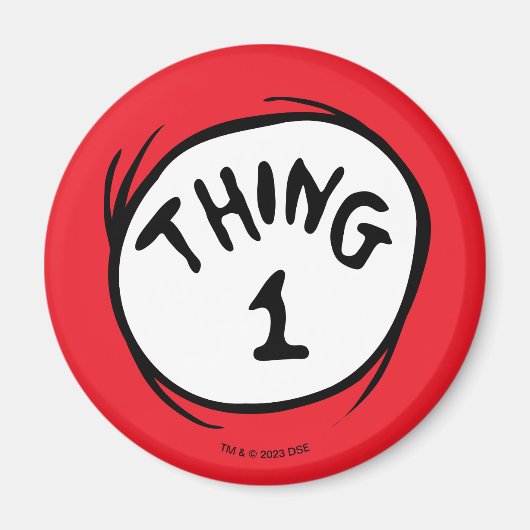 Aimant Dr Seuss | Chose 1 Chose 2 - Chose 1 (Devant)