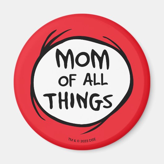 Aimant Dr Seuss | Chose 1 Chose 2 - Maman de toutes chose (Devant)