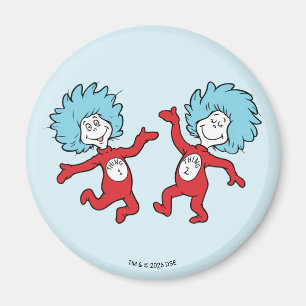 Aimant Dr. Seuss Chose 1 et Chose 2 Personnage