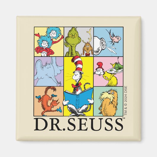 Aimant Dr Seuss | Graphique Histoires (Devant)