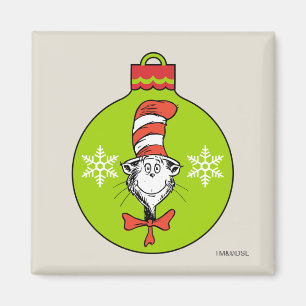 Aimant Dr. Seuss Grinch Chapeau de Chat Ornement