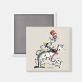 Aimant Dr Seuss | Grinch | Chat malicieux dans la Ha (Recto/Verso)