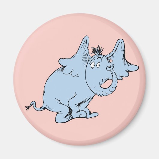Aimant Dr. Seuss | Horton Vue de côté (Devant)