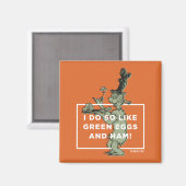 Aimant Dr Seuss | J'aime les oeufs verts et le jambon (Recto/Verso)