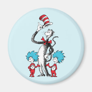 Aimant Dr. Seuss Le Chat dans le Chapeau, Chose Un et C