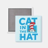 Aimant Dr. Seuss | Logo du Chat dans le Chapeau (Recto/Verso)