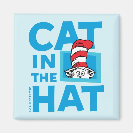 Aimant Dr. Seuss | Logo du Chat dans le Chapeau (Devant)