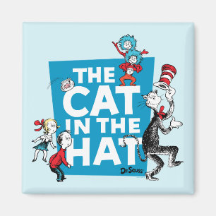 Aimant Dr. Seuss   Logo du Chat dans le Chapeau - Personn