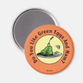 Aimant Dr Seuss | Oeufs verts et icône de jambon (Recto/Verso)