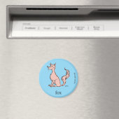 Aimant Dr. Seuss | Renard Rose (In Situ (Lave-vaisselle))