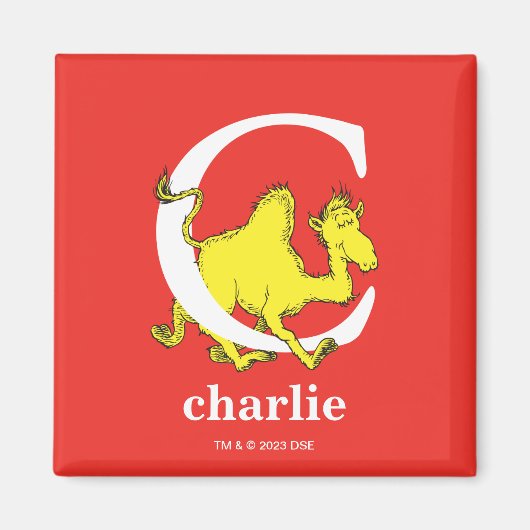 Aimant Dr Seuss's ABC : Letter C - White | Add Your Name (Devant)