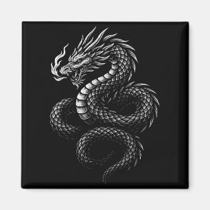 Aimant Dragon asiatique vintage