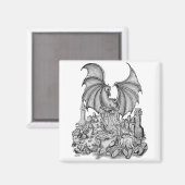 Aimant Dragon avec Zombie (Recto/Verso)