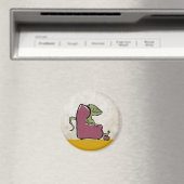 Aimant dragon barbu dans une chaise facile (In Situ (Lave-vaisselle))