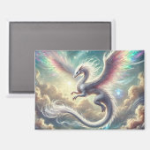 Aimant Dragon blanc (Recto/Verso)