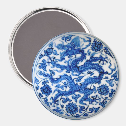 Aimant Dragon bleu (Recto/Verso)
