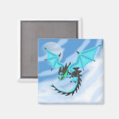 Aimant Dragon BlueFire (Recto/Verso)