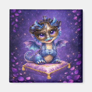 Aimant Dragon Capricieux Céleste Violet