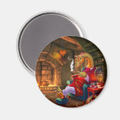 Aimant Dragon Chaud Par Le Feu (Recto/Verso)