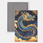 aimant dragon chinois (Recto/Verso)