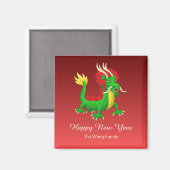 Aimant Dragon Chinois Fabuleux (Recto/Verso)