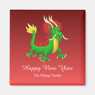 Aimant Dragon Chinois Fabuleux