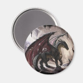 Aimant Dragon Dans La Grotte (Recto/Verso)