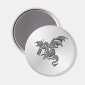 Aimant Dragon d'argent (Recto/Verso)