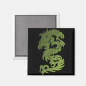 Aimant Dragon de Chi Vert (Recto/Verso)