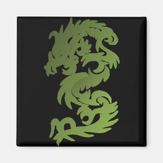 Aimant Dragon de Chi Vert (Devant)