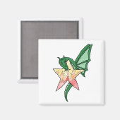 Aimant Dragon de feu (Recto/Verso)