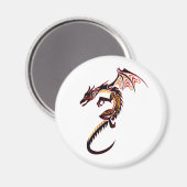 Aimant Dragon de feu (Recto/Verso)