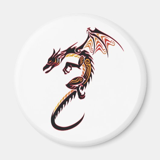 Aimant Dragon de feu (Devant)
