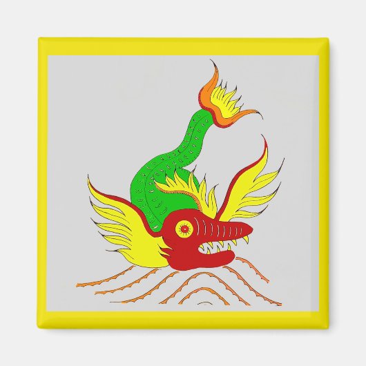 Aimant dragon effrayant (Devant)