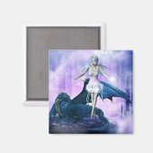 Aimant Dragon Et Fée (Recto/Verso)