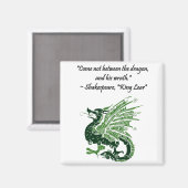 Aimant Dragon et sa colère Shakespeare King Lear Dessin (Recto/Verso)
