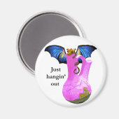 Aimant Dragon et Vase (Recto/Verso)