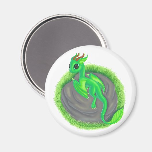 Aimant Dragon forestier (Recto/Verso)