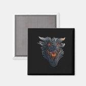 Aimant Dragon Head Sur Le Point De Faire Feu Sur Ses Enne (Recto/Verso)