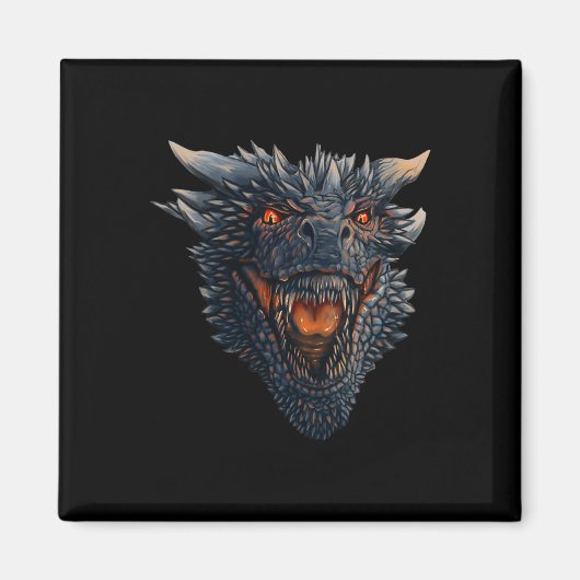 Aimant Dragon Head Sur Le Point De Faire Feu Sur Ses Enne (Devant)