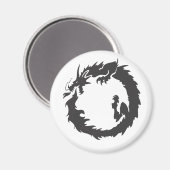 Aimant Dragon infini (Recto/Verso)