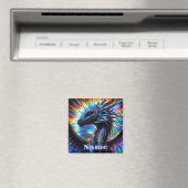 Aimant Dragon Iridescendant avec un Arrière - plan dynami (In Situ (Lave-vaisselle))