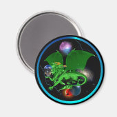 Aimant Dragon-Magnets de l'univers vert (Recto/Verso)