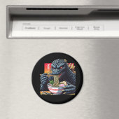 Aimant Dragon mangeant des ramen  (In Situ (Lave-vaisselle))