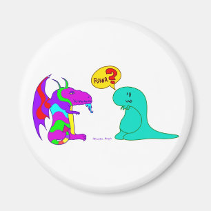 Aimant Dragon mignon Rawr de dinosaure de Dinos de bande