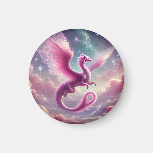 Aimant Dragon rose (Devant)