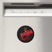 Aimant Dragon rouge chinois (In Situ (Lave-vaisselle))