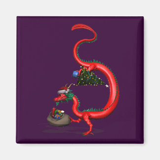 Aimant Dragon rouge-est