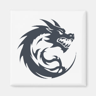 Aimant Dragon Vector Art Animal Moderne Ville Urbaine Gra