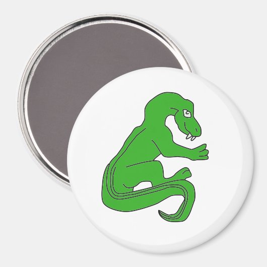 Aimant Dragon, vert (Recto/Verso)